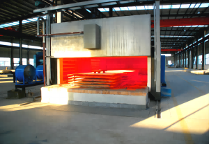 产品进行热处理